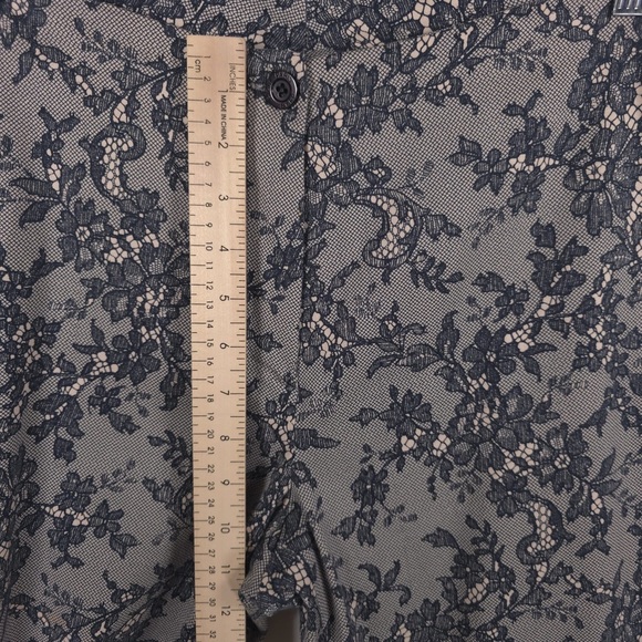 Signé‎ PARIS MADE IN FRANCE 🇫🇷 Floral Lace Pants Trousers Size 40 US 8 - Picture 5 of 12